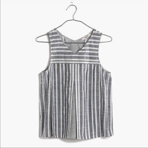 madewell trapeze sleeveless crepe top!